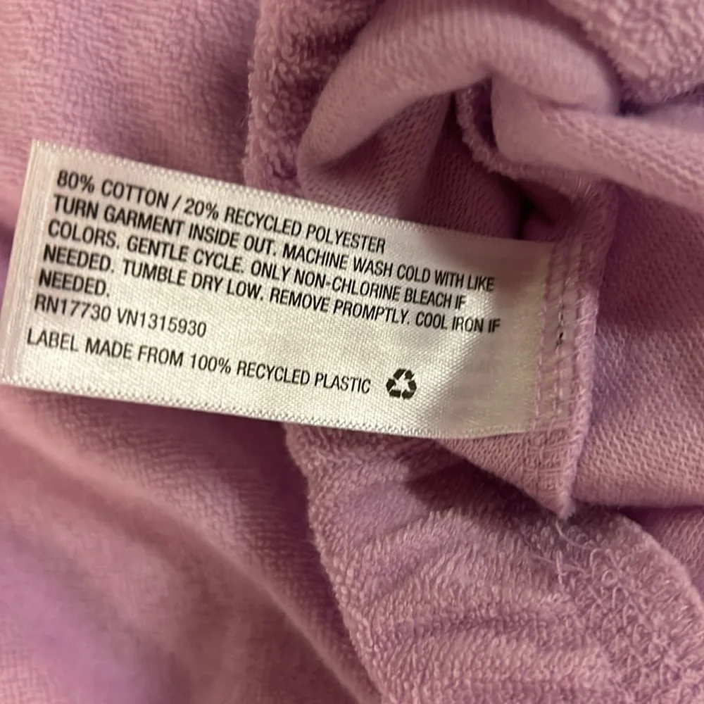 Ava & Viv pink terrycloth hoodie size 1X - Picture 7 of 7